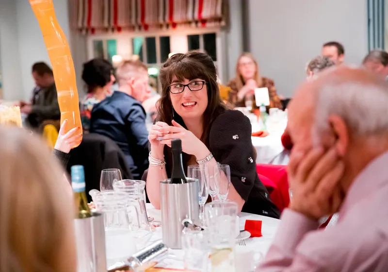 Festive murder mystery in progress